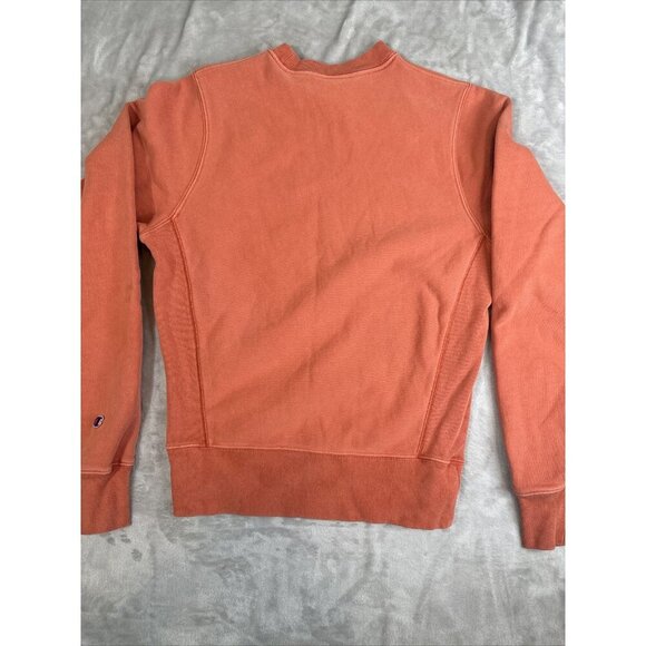Women’s Vintage Reverse Weave Champion Sweater Orange Size X-small - Picture 12 of 12